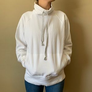 FP Movement Mockneck White Sweatshirt Sz S